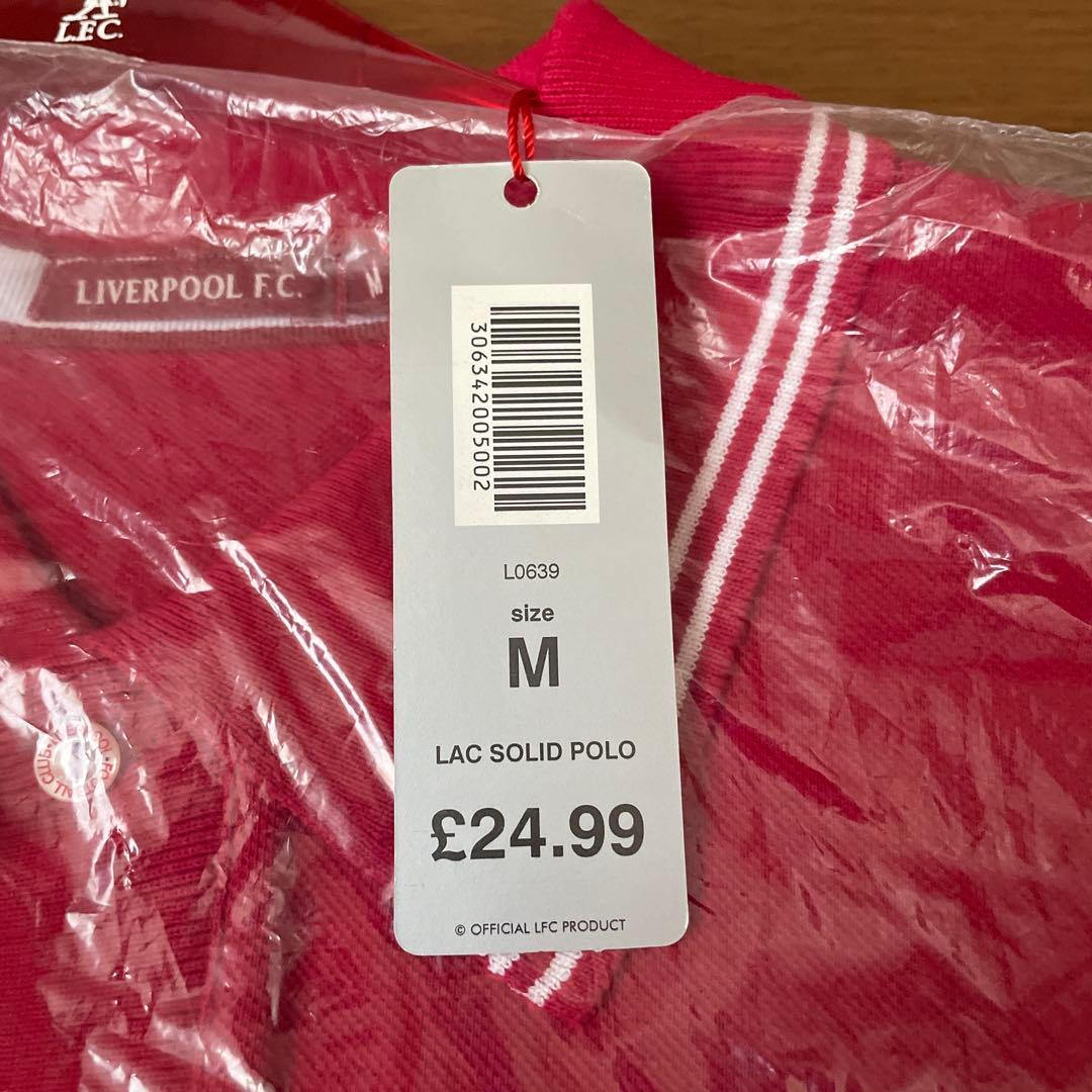 新品未開封品　リバプール LFC 赤 ポロシャツ イギリス国旗付き