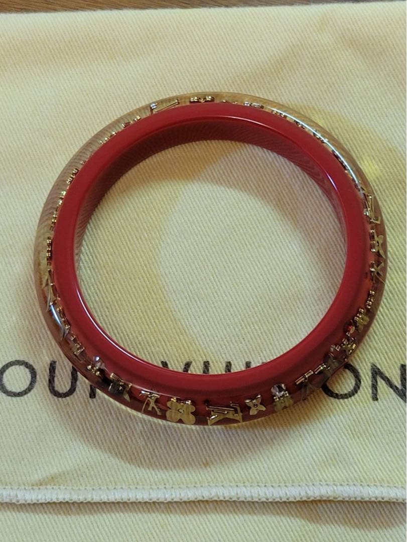 Louis Vuitton レッド ゴールド バングル