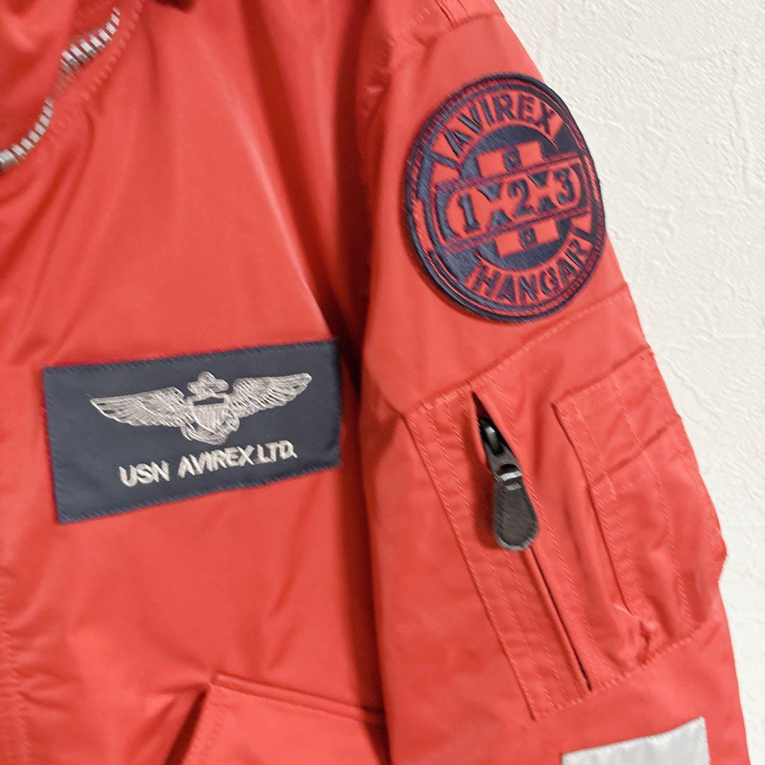 AVIREX TOPGUN フライトジャケット MA-1 ボンバージャケット 赤