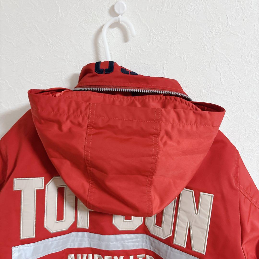 AVIREX TOPGUN フライトジャケット MA-1 ボンバージャケット 赤