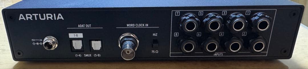 ARTURIA AUDIOFUSE X8 IN (V1.2.1にアップデート済)