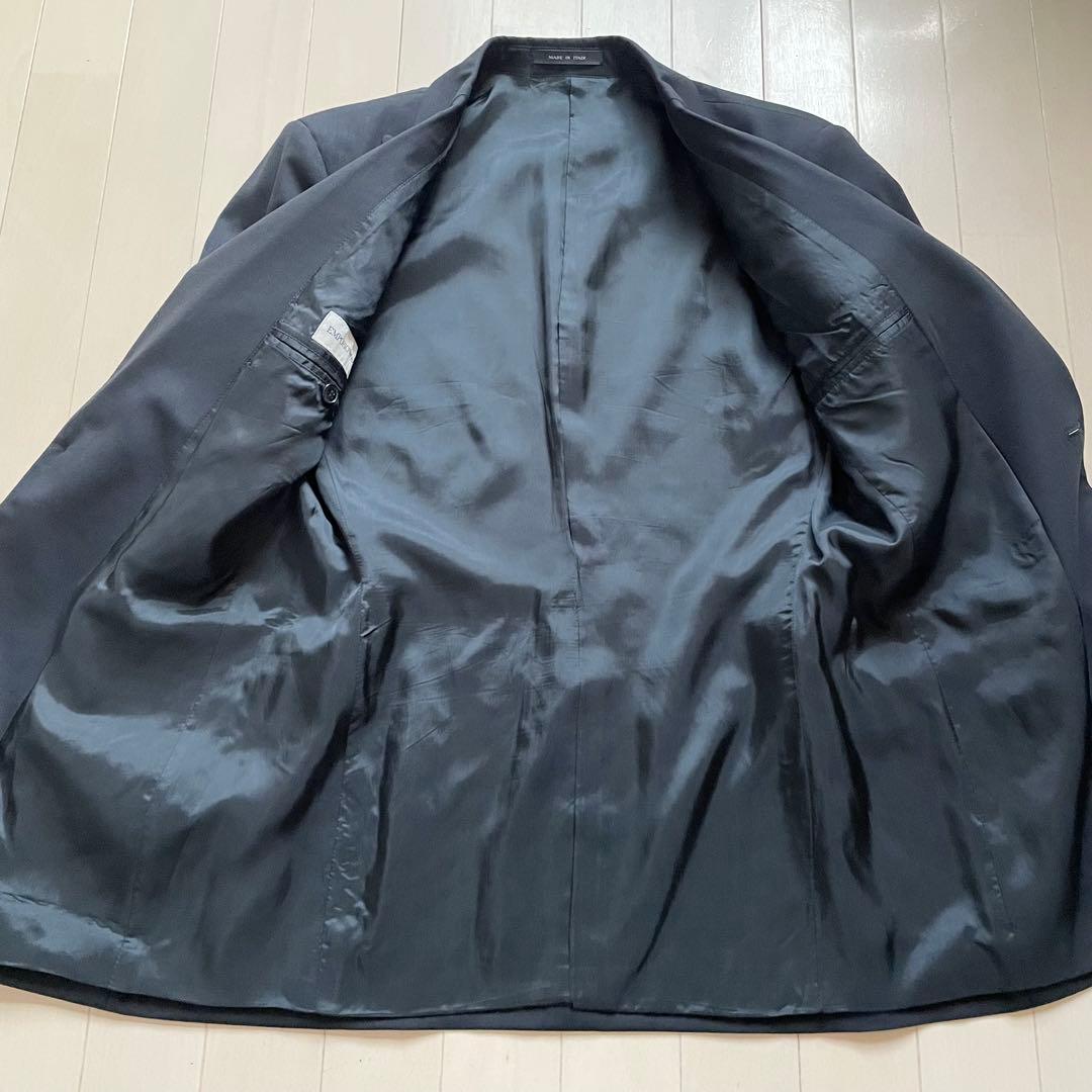 エンポリオアルマーニ【美品】スーツ 黒 ビジネス 通勤 仕事 セットアップ