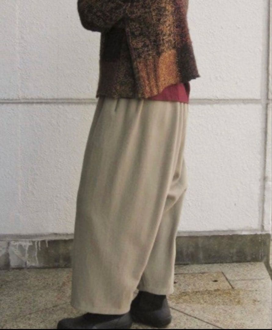 一回着ババグーリ2021インドウール冬　ゆったりバルーンパンツMヨーガンレール
