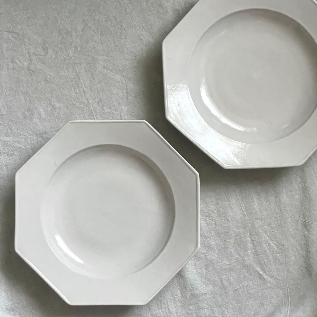 岡田直人さん オクトゴナル スープ皿 パスタ皿 2枚セット