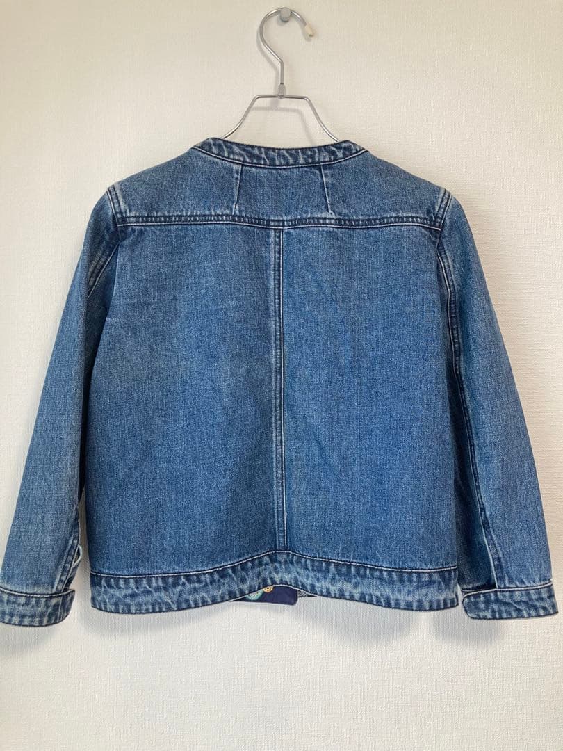 MIU MIU ミュウミュウ デニム ジャケット Gジャン ノーカラー