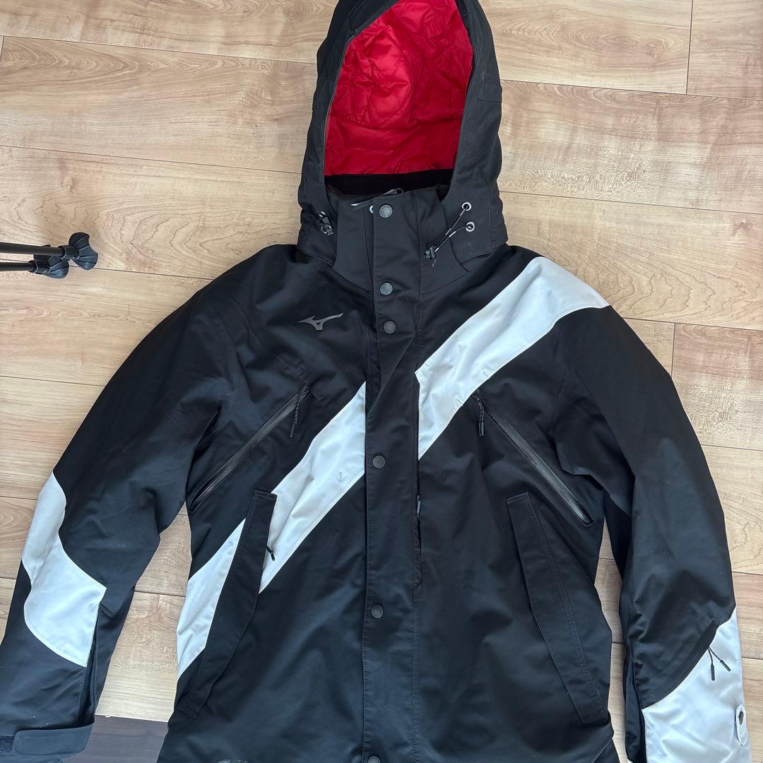 Mizuno スキーウェア L ブラック/ホワイト 上下セット
