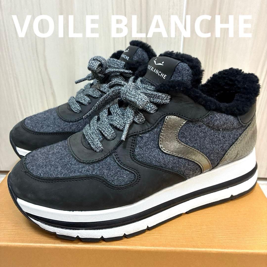 VOILE BLANCHE レディース マラン ファー ブラック 37