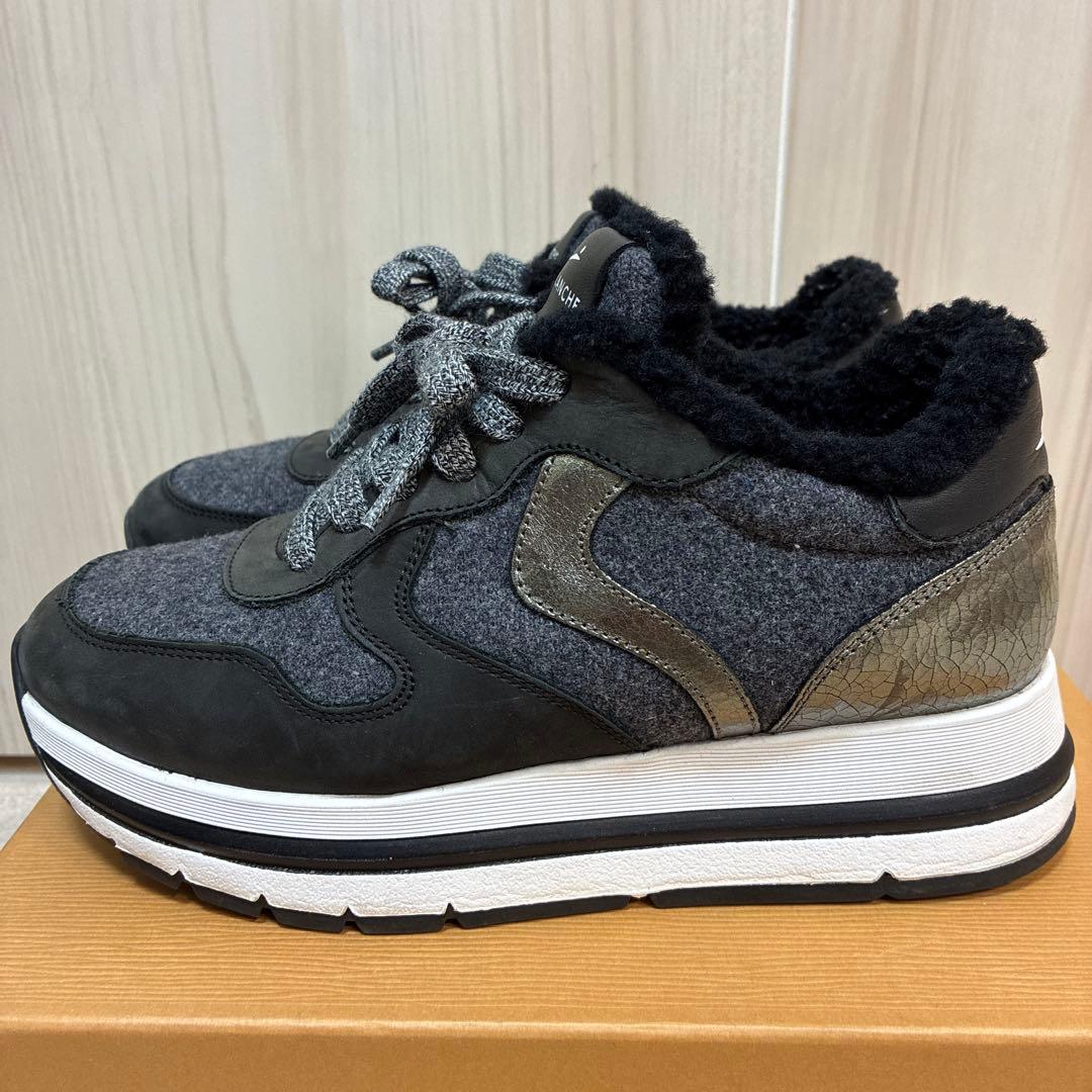 VOILE BLANCHE レディース マラン ファー ブラック 37