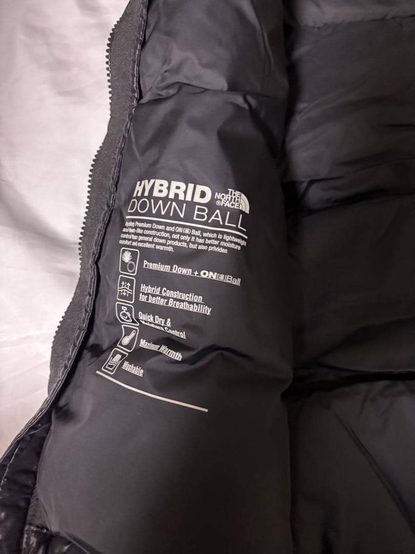 ★美品★ノースフェイス ヌプシ ハイブリッド ダウンボールベスト メンズLサイズ