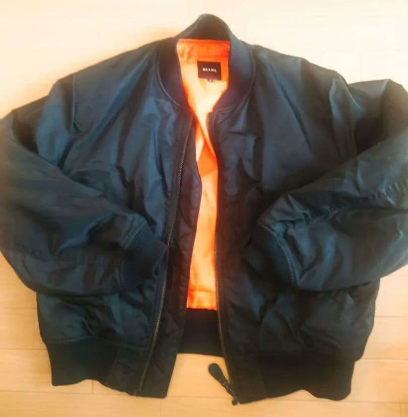 BEAMS ブラック MA-1フライトジャケット M