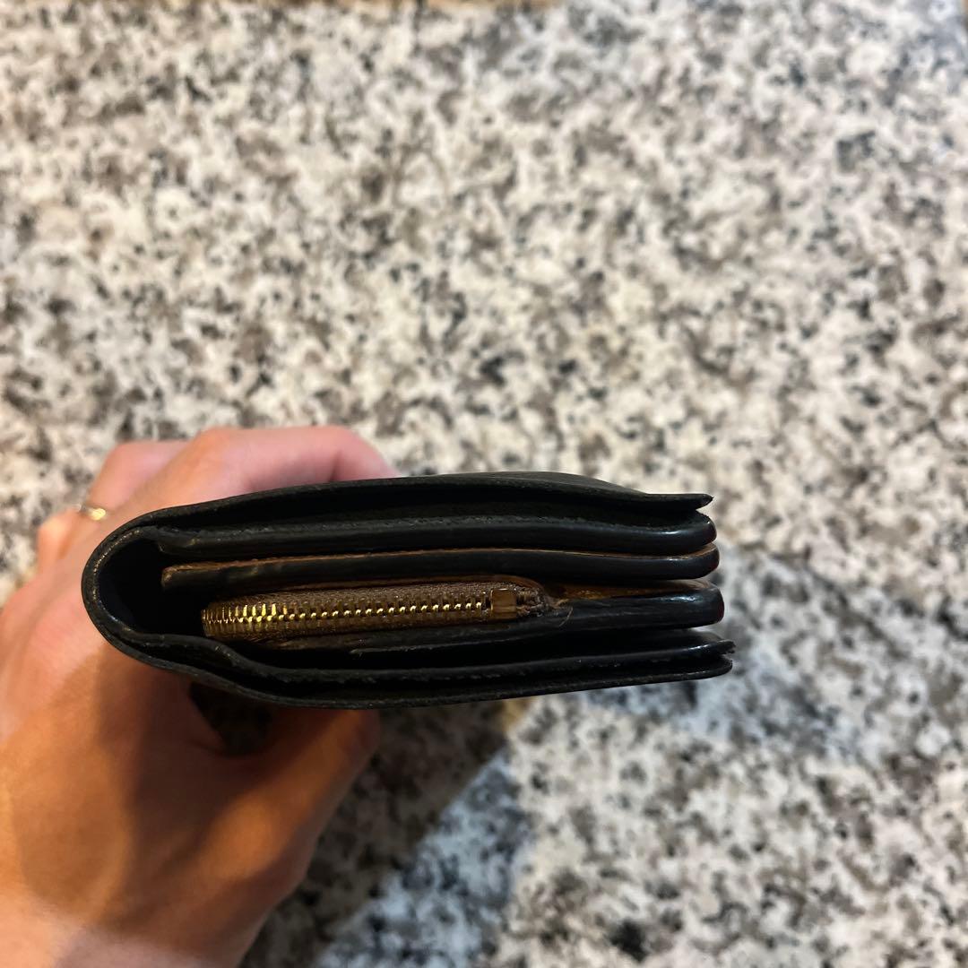 forme フォルメ ショートウォレット（black × brown）　箱付き