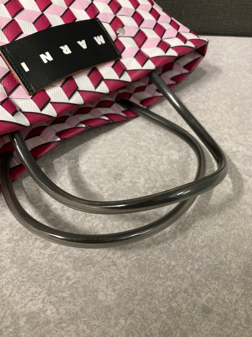 MARNI マルニ マーケット フラワーカフェ PVC ハンドバッグ トート