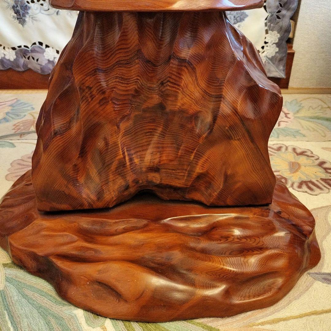 超希少 大きいサイズ 屋久杉 灯籠 置き物 レア