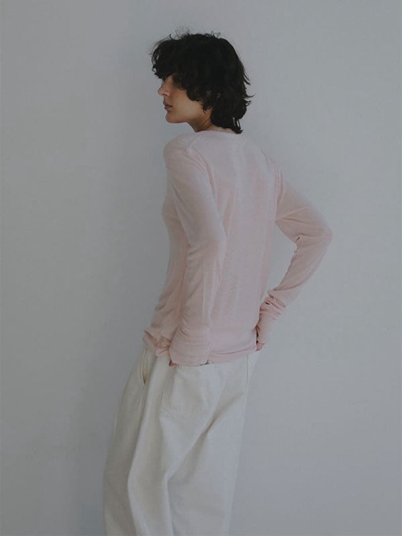 り*ま様 新品タグ付未開封 ETRE ウールフライスヘンリーネックプルオーバー