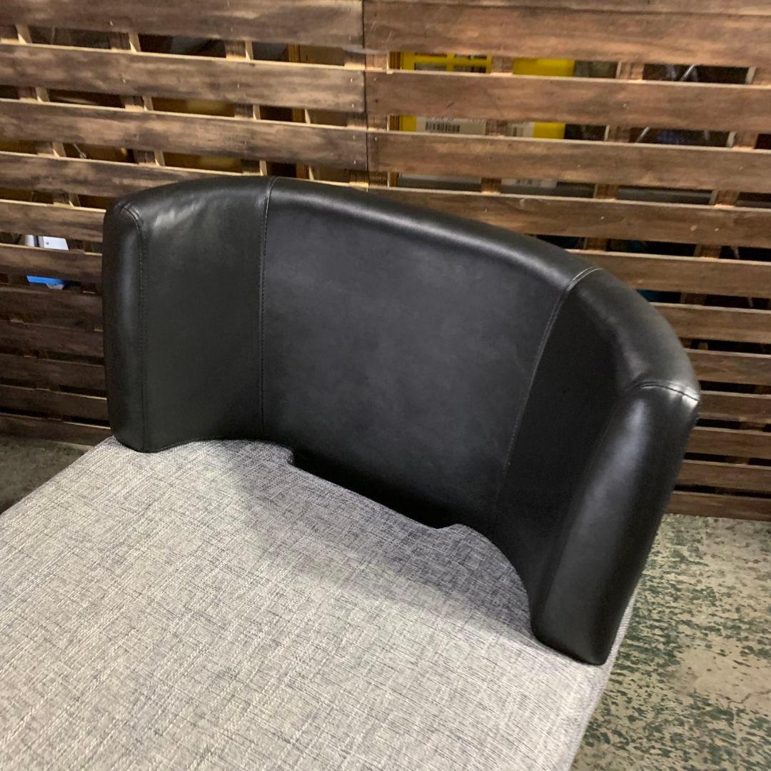 H146\" 現状品 ARMONIA Bella curva カウチソファ 黒