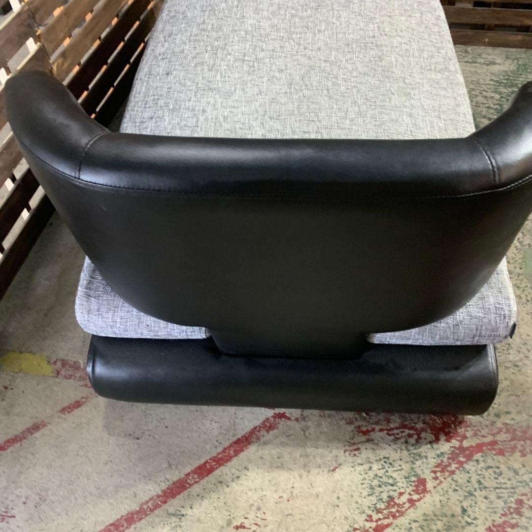 H146\" 現状品 ARMONIA Bella curva カウチソファ 黒