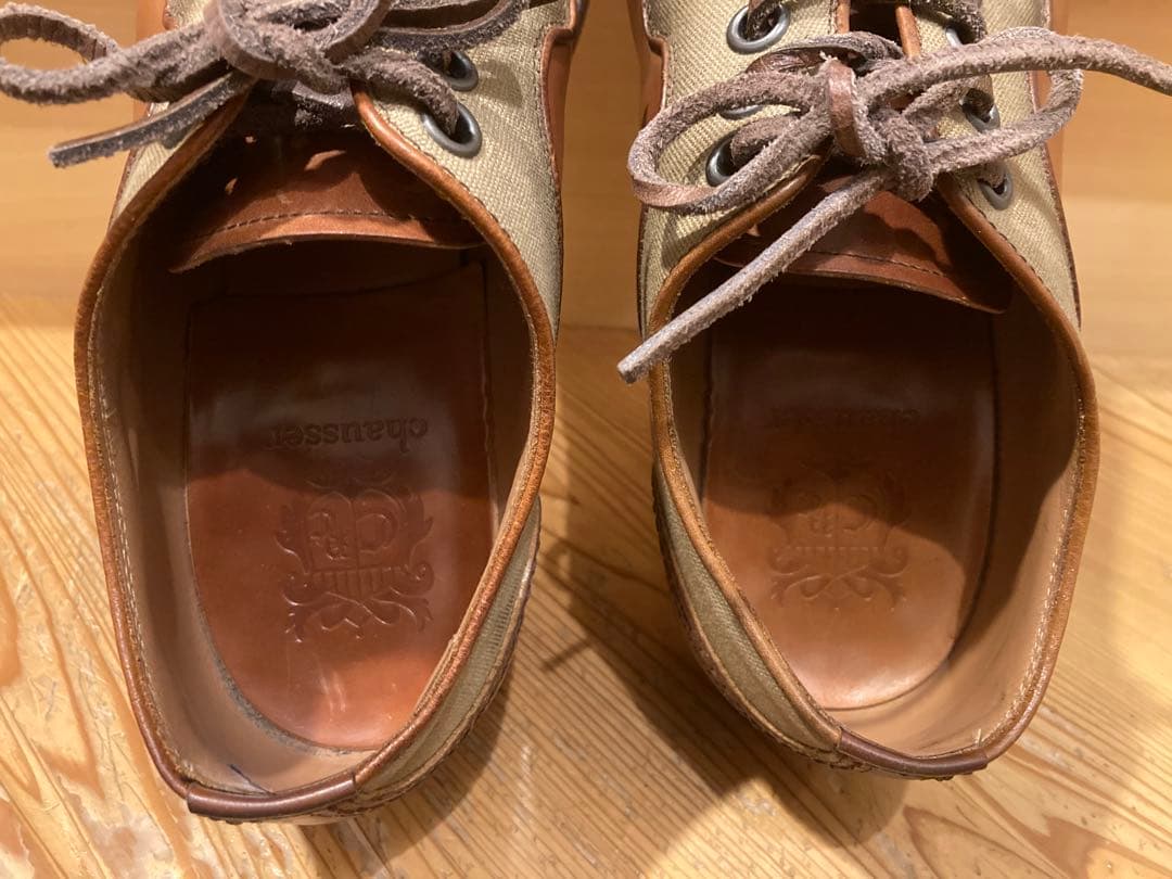 chausser C-740 ナチュラルコードバン×キャンバス