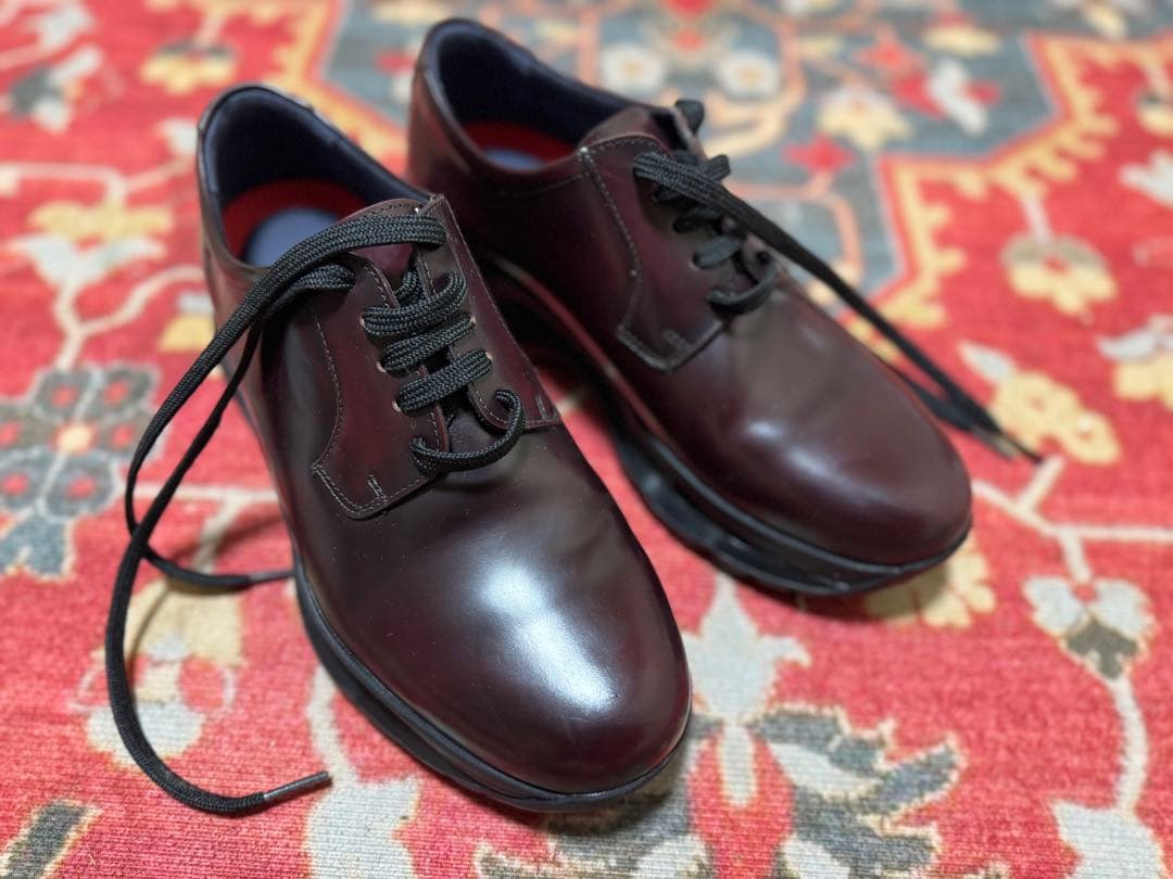 CallagHan バーガンディ ドレスレザーシューズ