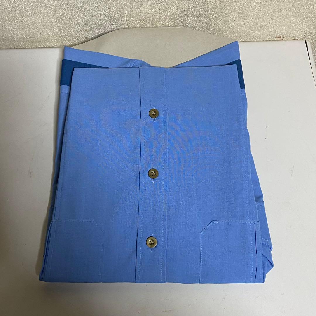 レプリカ品 ポリスグッズ Yシャツ ワイシャツ 長袖 青色 官給品ではありません