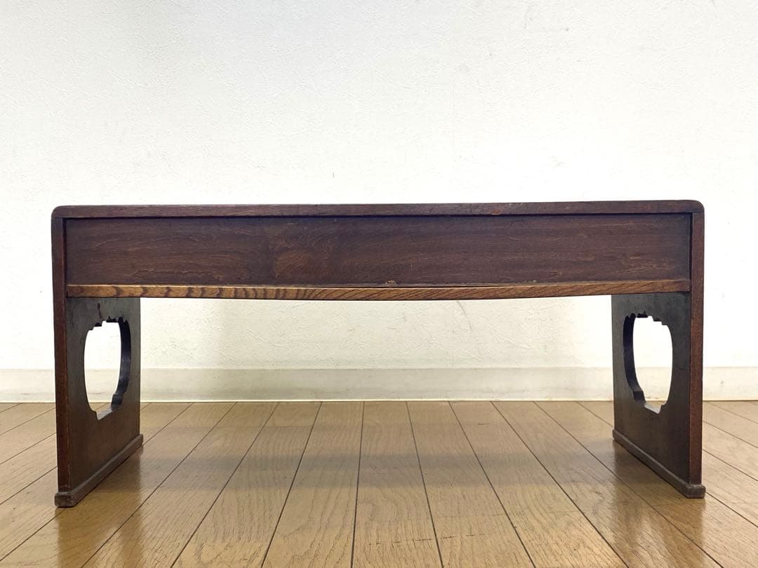 アンティーク レトロ 前黒柿 文机 テーブル 飾り台 インテリア 古民具 小ぶり