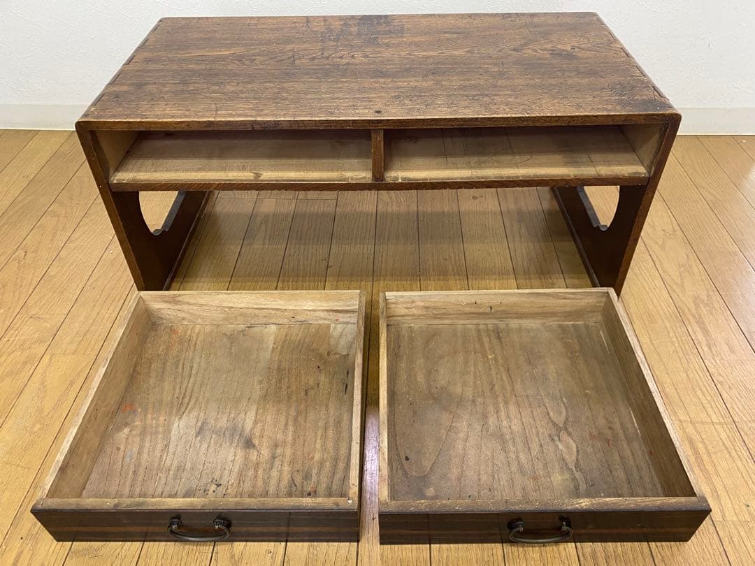 アンティーク レトロ 前黒柿 文机 テーブル 飾り台 インテリア 古民具 小ぶり