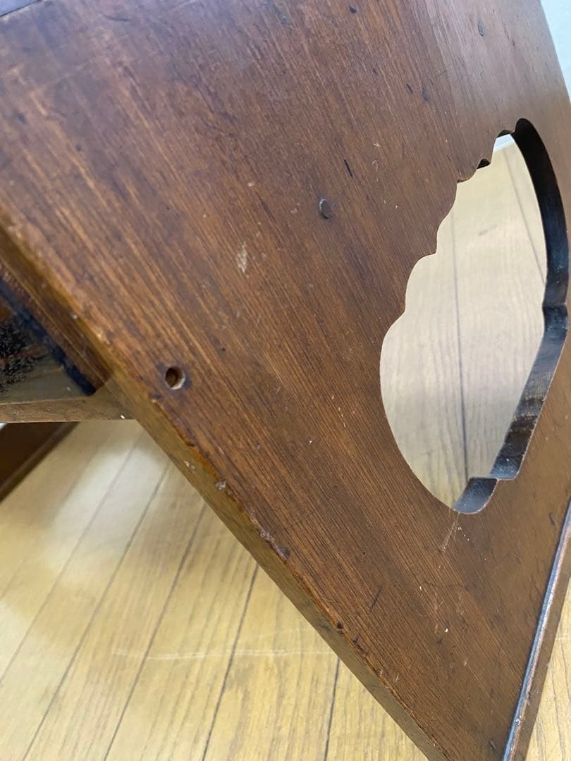 アンティーク レトロ 前黒柿 文机 テーブル 飾り台 インテリア 古民具 小ぶり