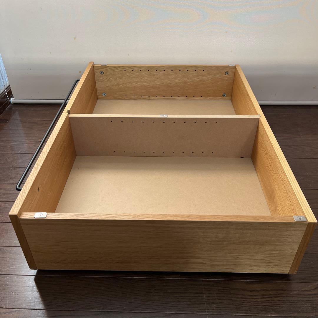 無印良品 ベッドフレーム下収納・小・高さ18.5ｃｍタイプ 2台セット（蓋付き）