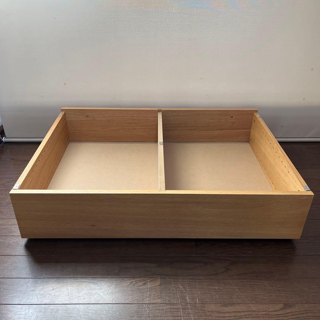 無印良品 ベッドフレーム下収納・小・高さ18.5ｃｍタイプ 2台セット（蓋付き）