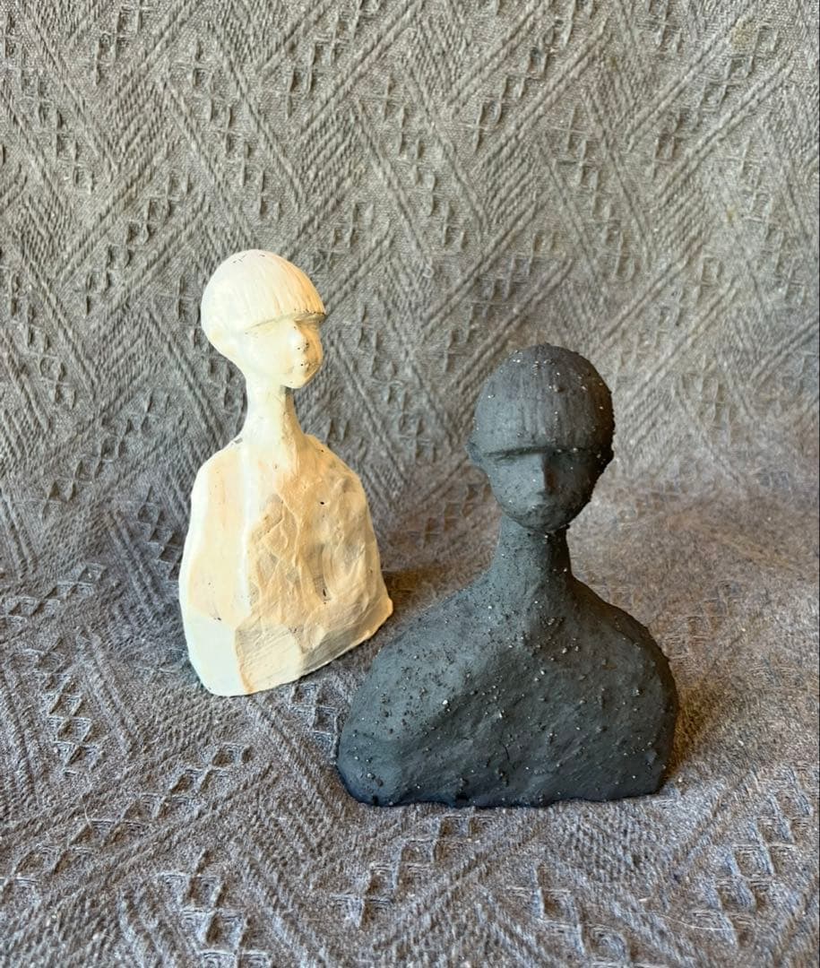 nakadoll彫刻トルソー人形2個セット