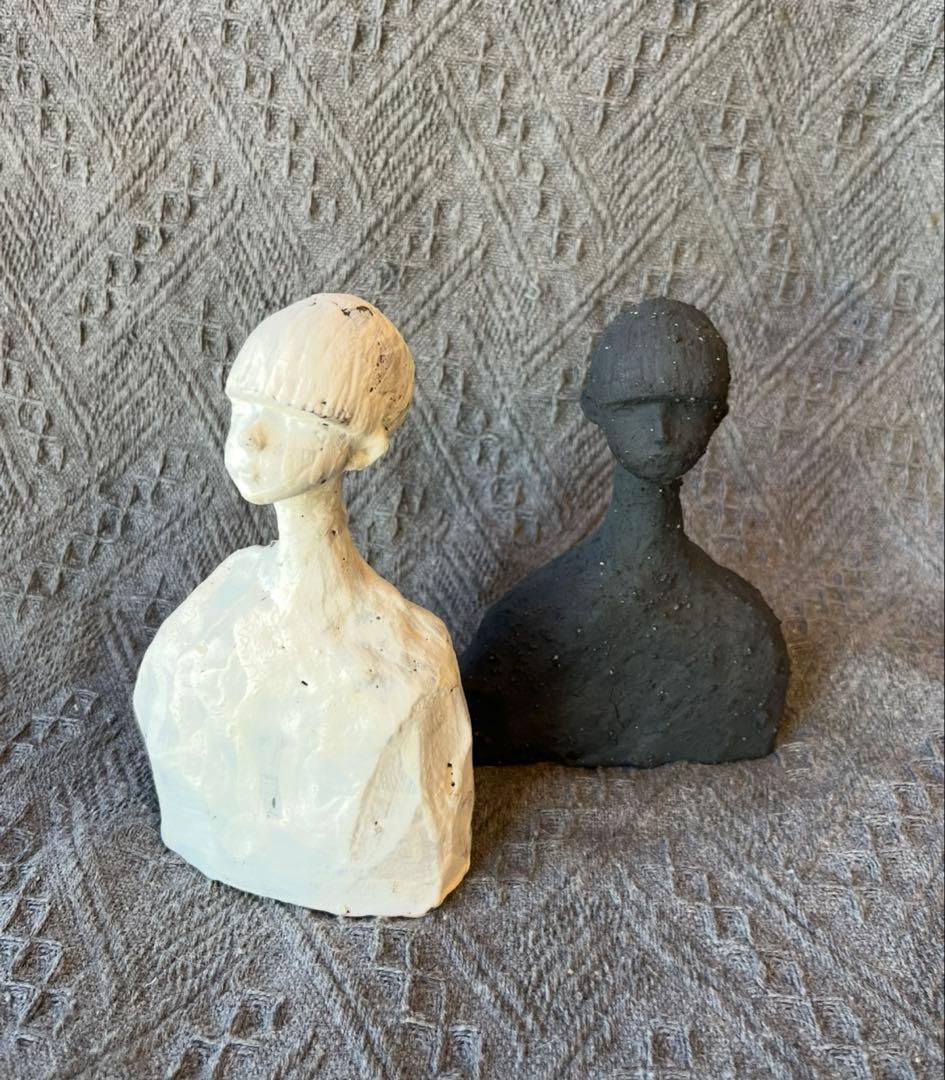 nakadoll彫刻トルソー人形2個セット