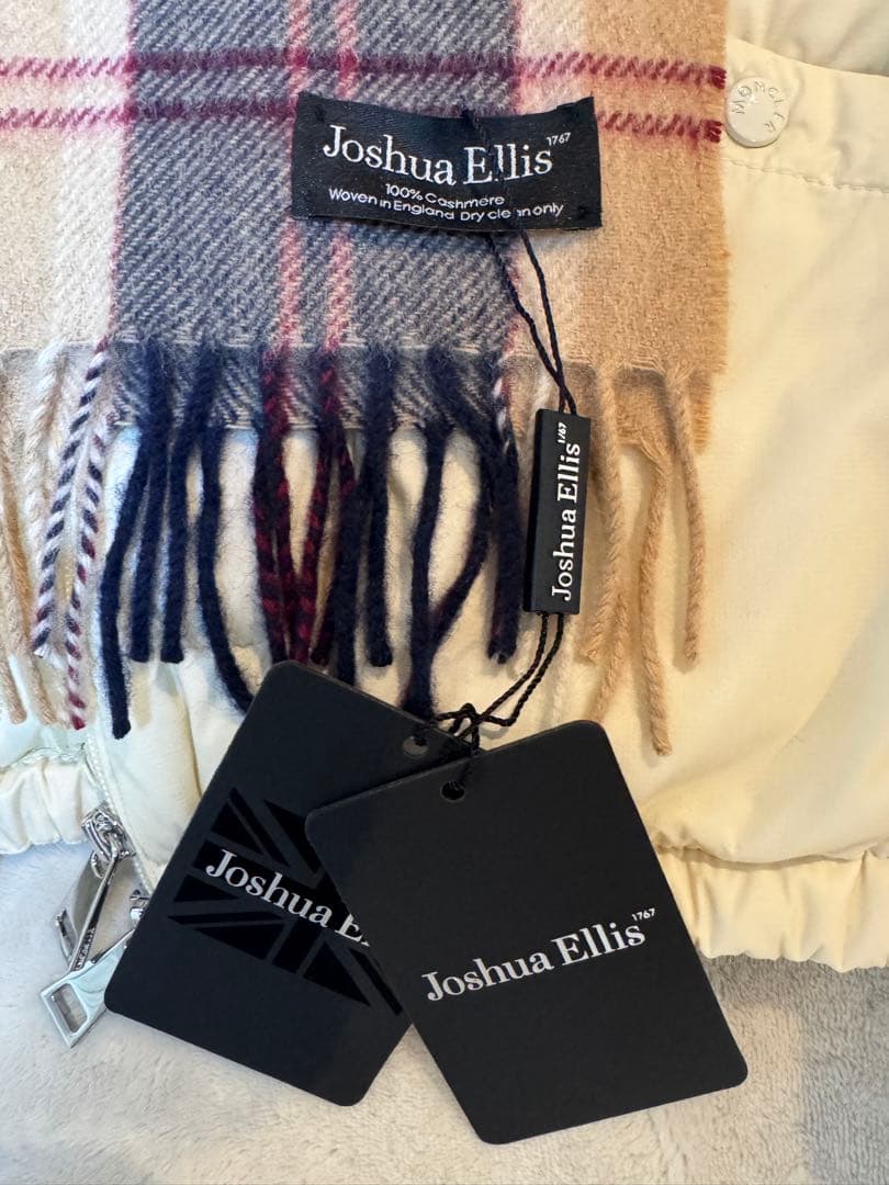 『最終お値下げ』Joshua Ellis チェック柄カシミヤマフラー