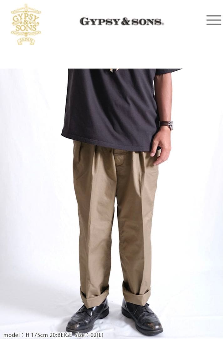 GYPSY&SONS M52French CHINO サイズL新品