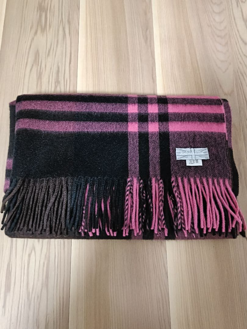 美品■　ジョシュアエリス　 カシミア100％　大判ストール　ユナイテッドアローズ