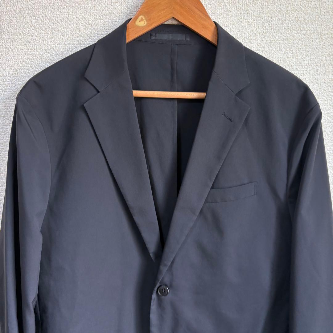 【超美品】ユニクロ 感動ジャケット コットンライク ブラックセットアップXL