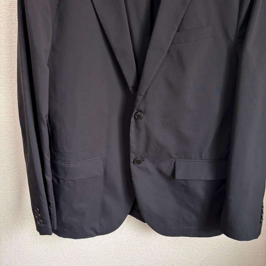 【超美品】ユニクロ 感動ジャケット コットンライク ブラックセットアップXL