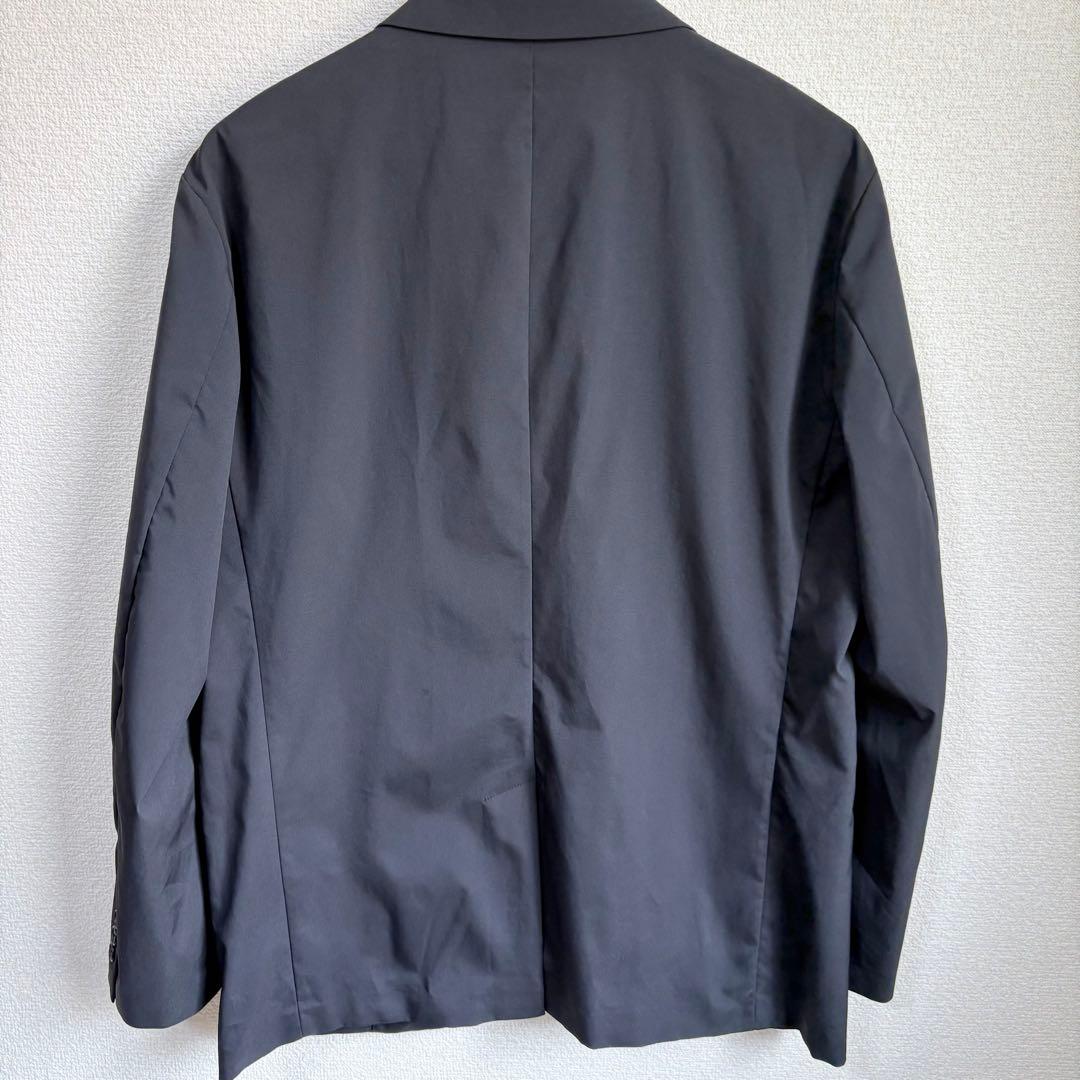 【超美品】ユニクロ 感動ジャケット コットンライク ブラックセットアップXL