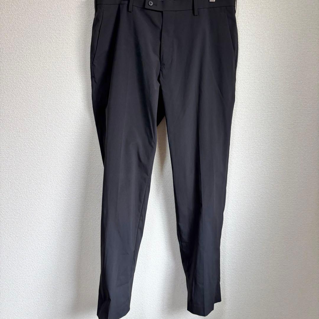 【超美品】ユニクロ 感動ジャケット コットンライク ブラックセットアップXL