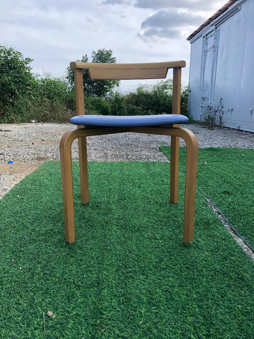 ●天童木工 椅子 イス 4脚 セット T-5348WB-ST型 天然木製フレーム