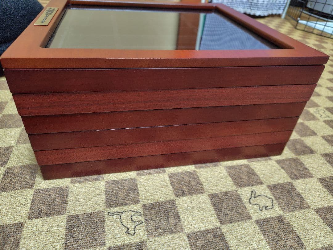 ZIPPOコレクションケース 木箱6段120個収納ケース中古品