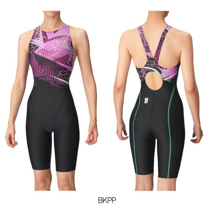 こ*☆様 新品未使用スポーツ用水着 ブラック/パープル BKPP