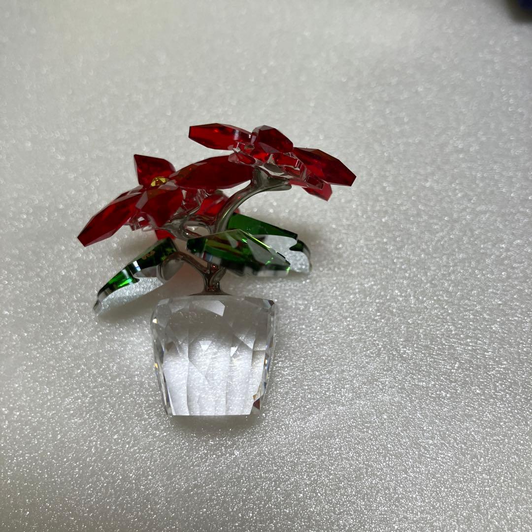 スワロフスキー　Swarovski オブジェ ポインセチア