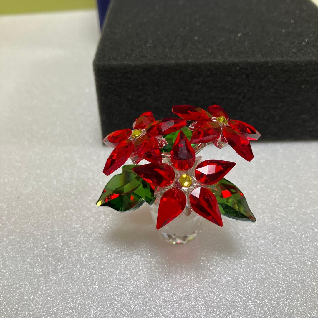 スワロフスキー　Swarovski オブジェ ポインセチア
