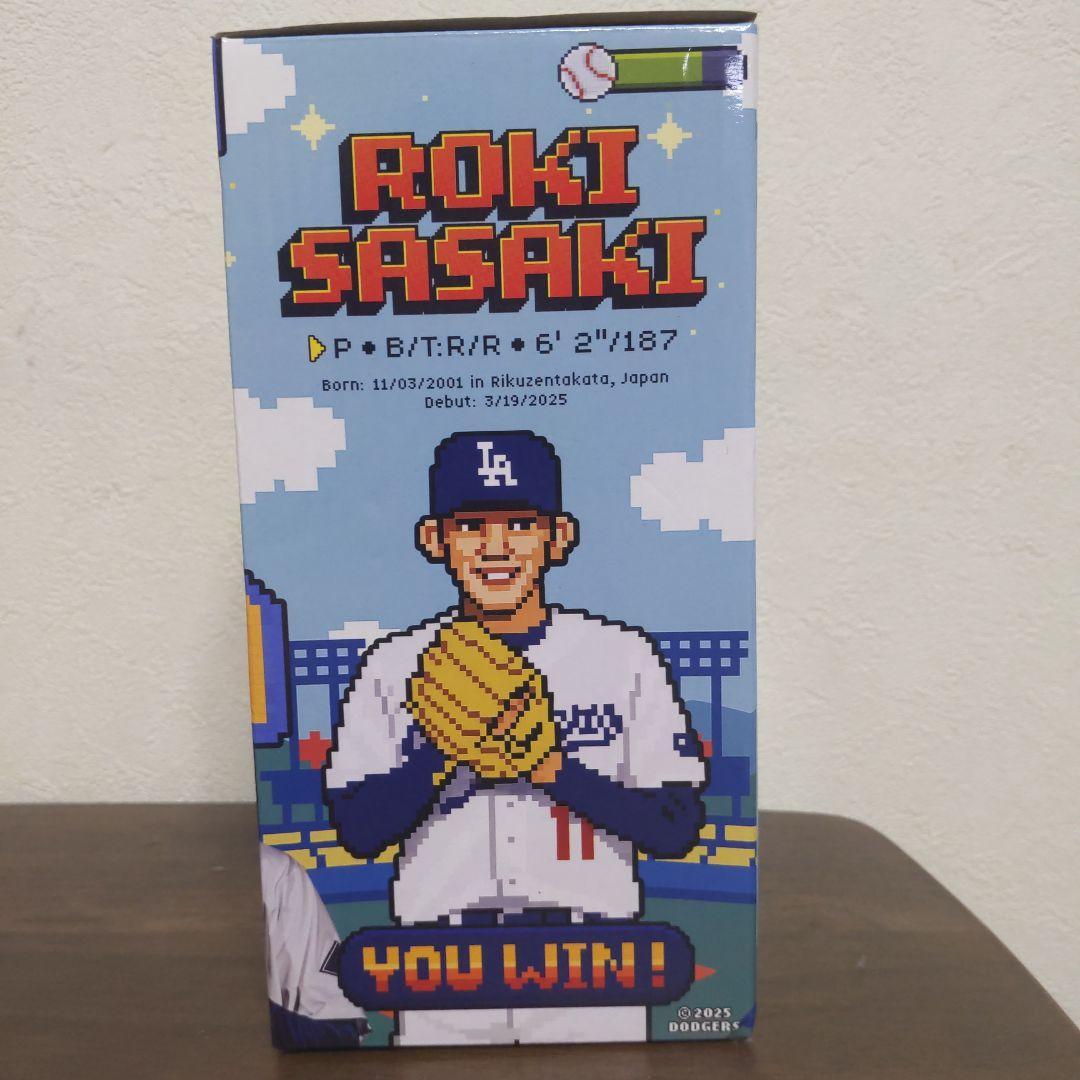 8.4 ドジャース　入場者限定配布　佐々木朗希　ボブルヘッド