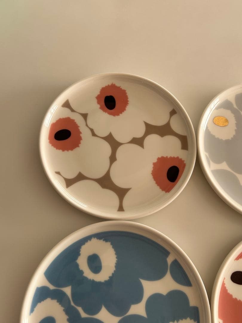 マリメッコ　ウニッコ　13.5cm プレート　4枚セット