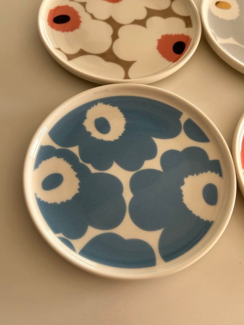 マリメッコ　ウニッコ　13.5cm プレート　4枚セット