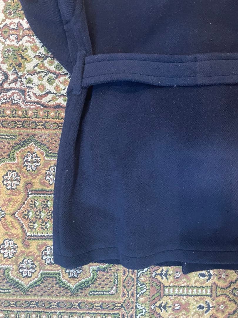 INVERTERE ネイビー ダブルブレスト ピーコート　ヘリンボーン　イギリス