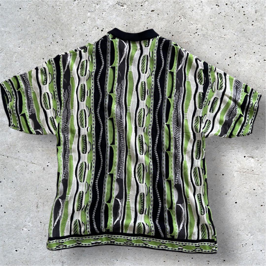 90s 3Dサマーニット 襟付き クージー