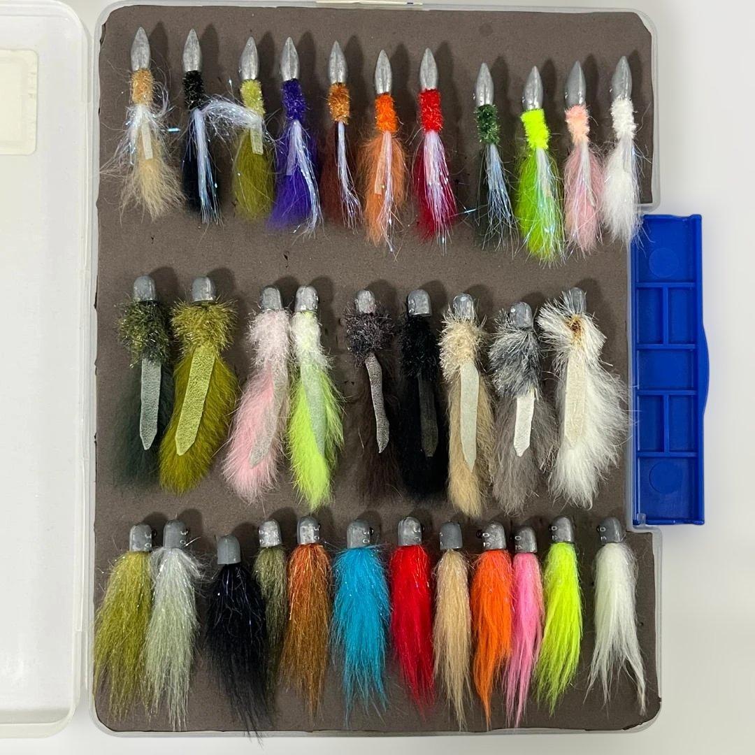 【迅速配送】ハートデザイン フェザールアー 3.0g 各種 32個 ケース付