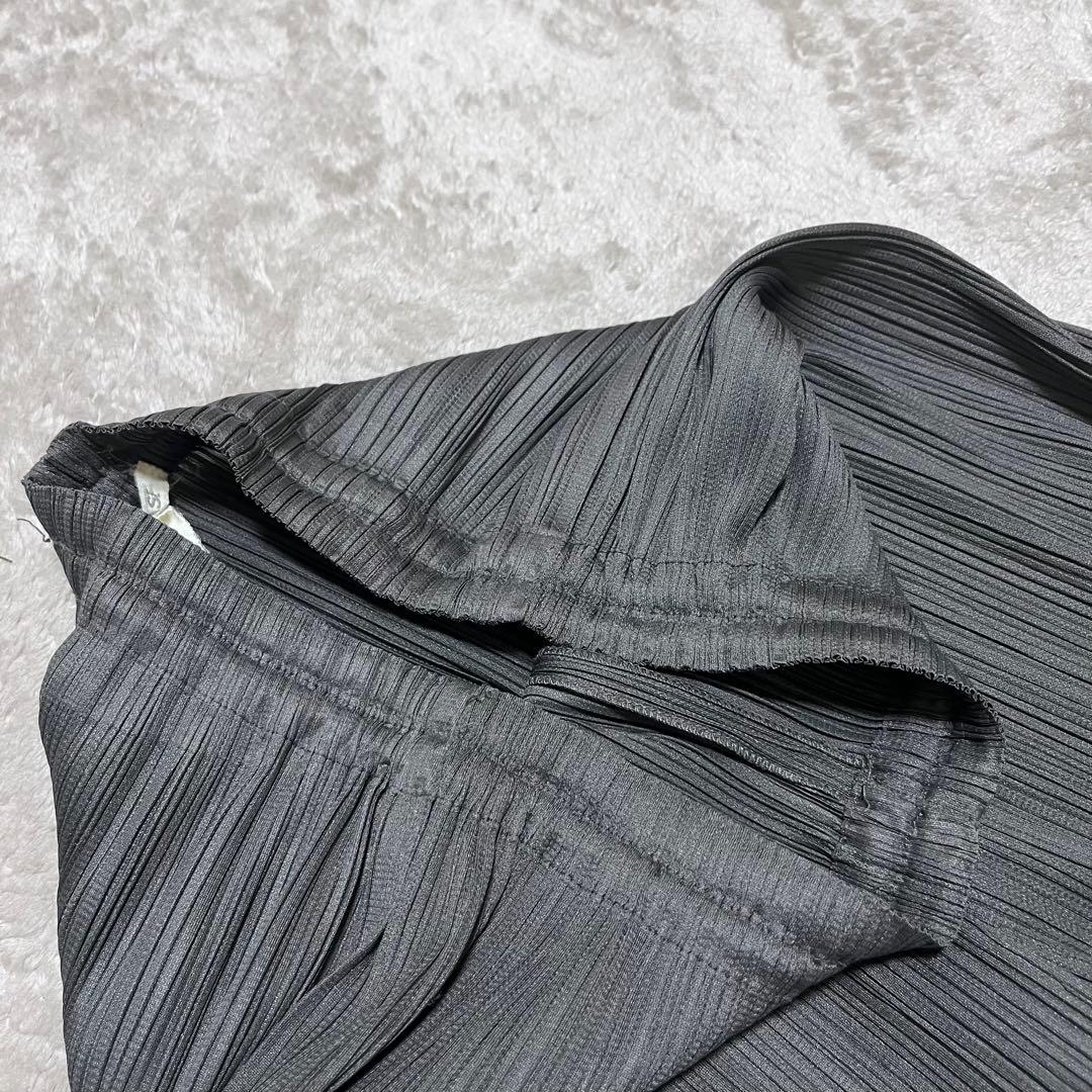 usagihime_4　イッセイミヤケ　ワイド　ストレートパンツ　グレー