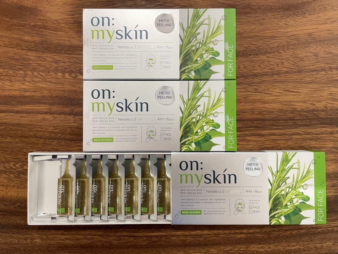 オンマイスキン　ハーブピーリング　2箱＋バラ7個　顔用